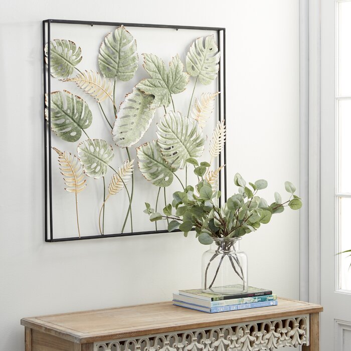 Bay Isle Home Leaves Metal Wall Décor Wayfair